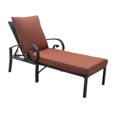Sunnydaze DecorBlack Steel Frame Hanging Chaise Lounge Chair (s) with Red Sling Seat. . Lounge chairs lowes